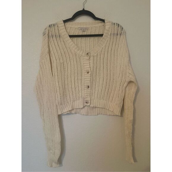 American Eagle Outfitters Sweaters - American Eagle Cropped Button Up Cardigan NEW